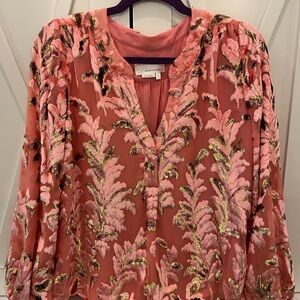 Anthropologie size small lined dressy shirt. Never worn but without tags.